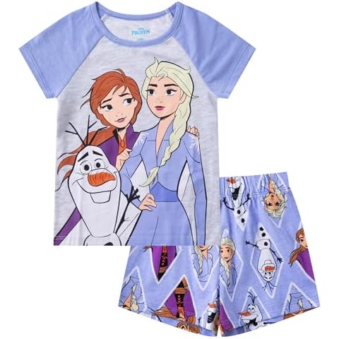Disney Frozen Elsa, Anna, Olaf T-Shirt and Shorts Set Cover