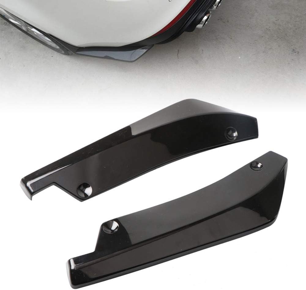2PCS Car Rear Bumper Guard Diffuser Splitter, Rear Bumper Lip Body Kit with Bolts, Universal Anti Scratch Wrap Angle Protector for Side Fender Skirt Lip