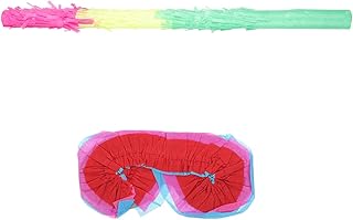 1set Decorations Stick W Buster Funny Kids Blindfold Multicolored Theme with Kid Anniversary Mexican Mayo Paper Props Masks for Party Pinata Cinco Decor Supplies