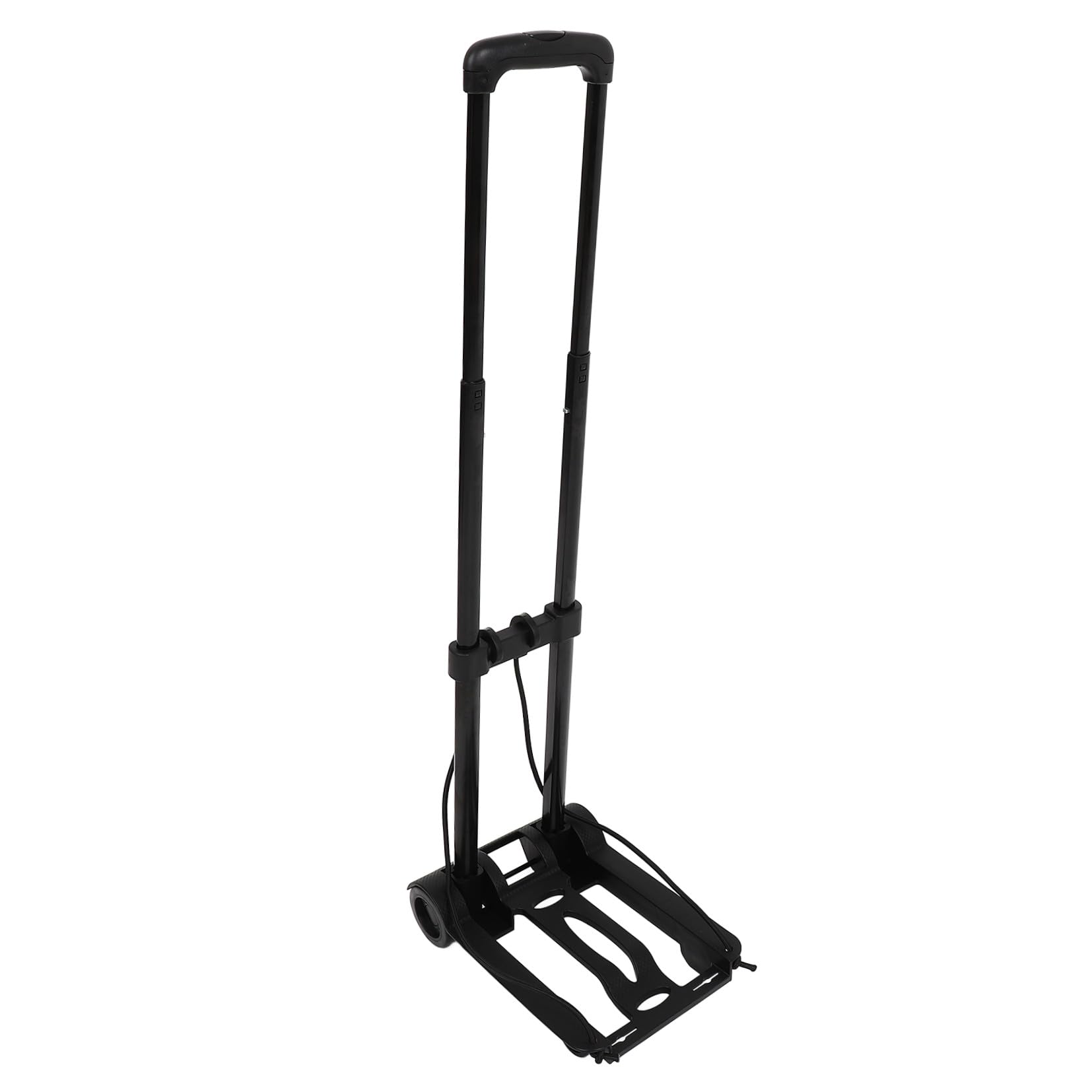 Beavorty Carrito de Equipaje Plegable y Ligero Ruedas Dobles, Estructura de Plástico PP Reforzado, Cuerda Ajustable, para Compras, Mudanzas y Viajes, Tamaño Compacto Portátil