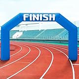 Kreboc 20Ft Outdoor Inflatable Blue Archway with Blower, Inflatable Start Finish Line Arch for Race, Party and Advertising Commercial