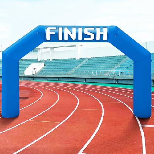 Kreboc 20Ft Outdoor Inflatable Blue Archway with Blower, Inflatable Start Finish Line Arch for Race, Party and Advertising Commercial