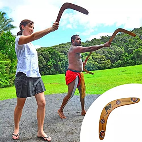 Persdico Outdoor Sports Professioneller Holzbumerang Lustiger interaktiver Familienwurf, um interessante Outdoor-Spiele… – Bild 5