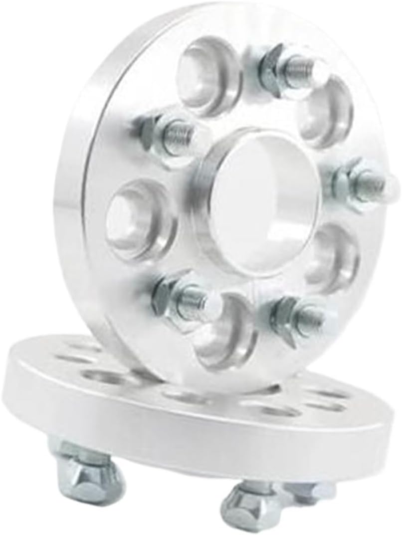 Spacers 2pcs Wheel Spacers Adapters Aluminum PCD 5x100 CB 56.1 Thickness 15mm / 20mm Studs 12x1.5 Car Rims Accessories Hub Centric Wheel Spacers Hub Centric Wheel Spacers Adaptors(BLACK 20mm)