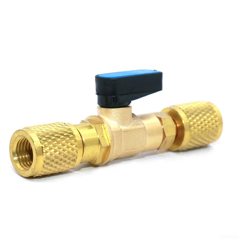 Adaptateur robinet boisseau laiton G1/4 pour climatisation et haute pression