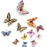【Aplicaciones amplias】: las hermosas mariposas 3D no solo sirven como decoraciones elegantes para la sala de estar y los dormitorios, las habitaciones de los niños, las habitaciones de las niñas y los niños, sino que también son perfectas para artesanías o escaparates, decoraciones de escenas de eventos y accesorios de tiro, etc.