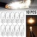 Produktbild MZY1188 10 Stück Halogenlampen, warmweiß 12V 5W T10 W5W 194 168 Kfz-Kennzeichenbeleuchtung Breite Lampe Halogenlampen Signalleuchte Autozubehör