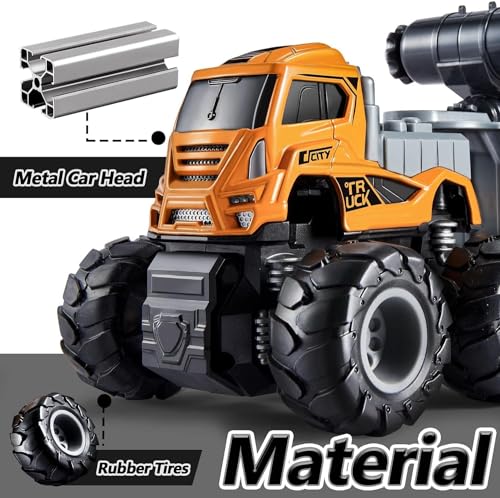 Image of 1:43 Cement Mixer Truck Metal Toys Alloy Diecast Set, Miniature Car Model - Best Birthday Gift for Kids