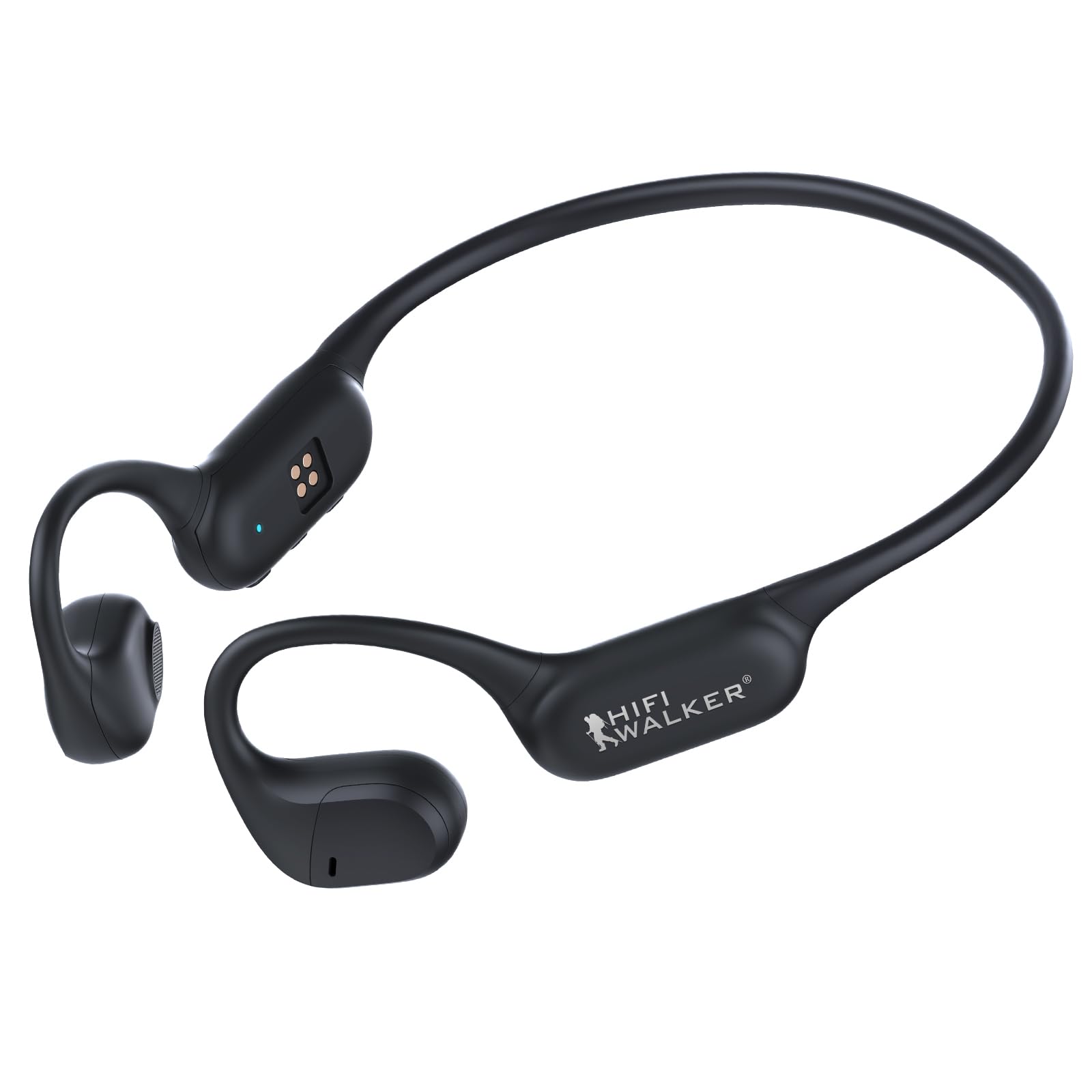 HIFI WALKER Auriculares de Conducción Aérea Bluetooth 5.4 Deportivos con 32GB MP3, Auriculares Open Ear con Cancelación de Ruido, 15h Reproducción, para Correr Gimnasio Fitness Llamadas HD