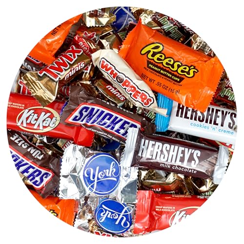 Image of Chocolate Candy Variety Pack, 2lb Bulk Chocolate Candies, Pinata Candy, Individually Wrapped Fun Size Bars