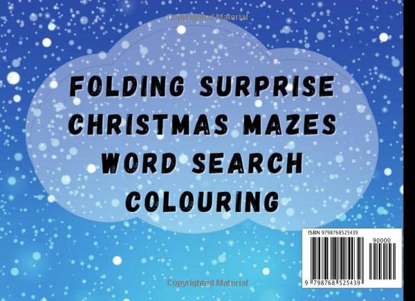 Awesome Christmas Colouring And Activity Book For Kids Ages 7-12: Stocking Fillers: Folding Surprise, Mazes, Word Search. Christmas Books for Children. (Stocking Fillers for Kids) image 3