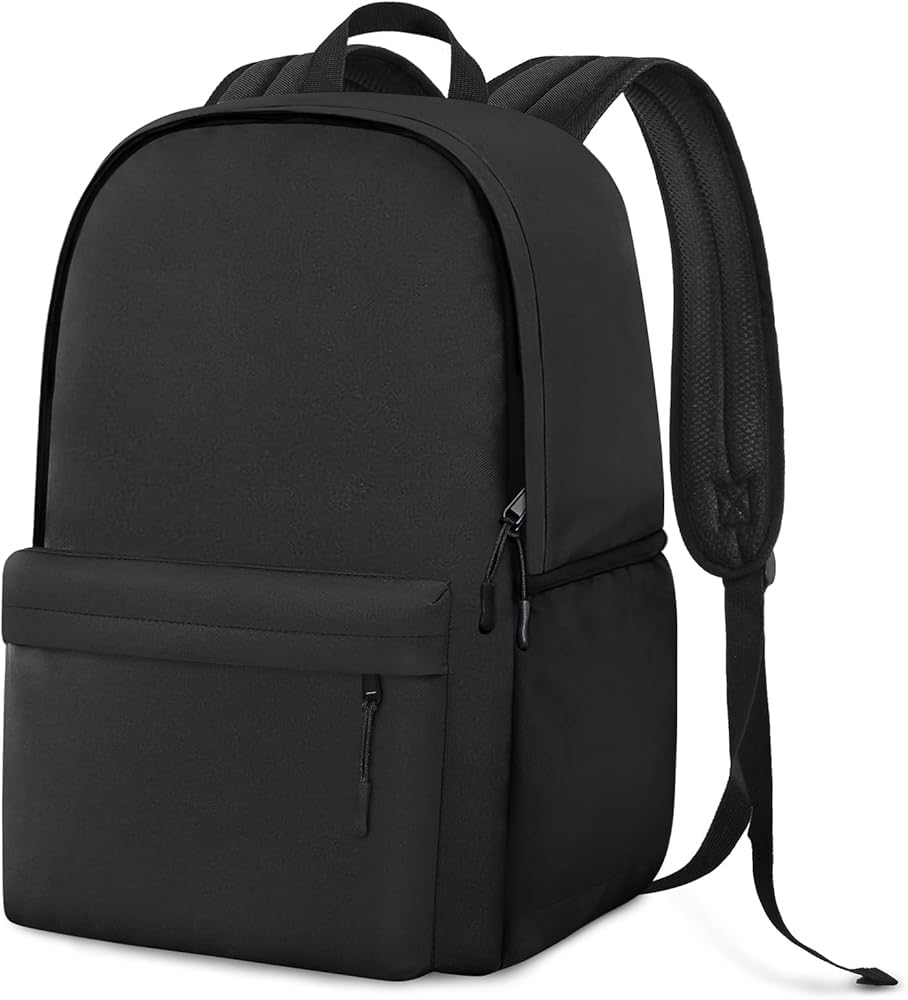 hirTa Maqi Carry on Backpack for Men Flight Approved Sackpack, Frontier Airlines Personal Item Bag Fit for 15.6 inch Laptop, Waterproof fabric -Charcoal Black-picture-48