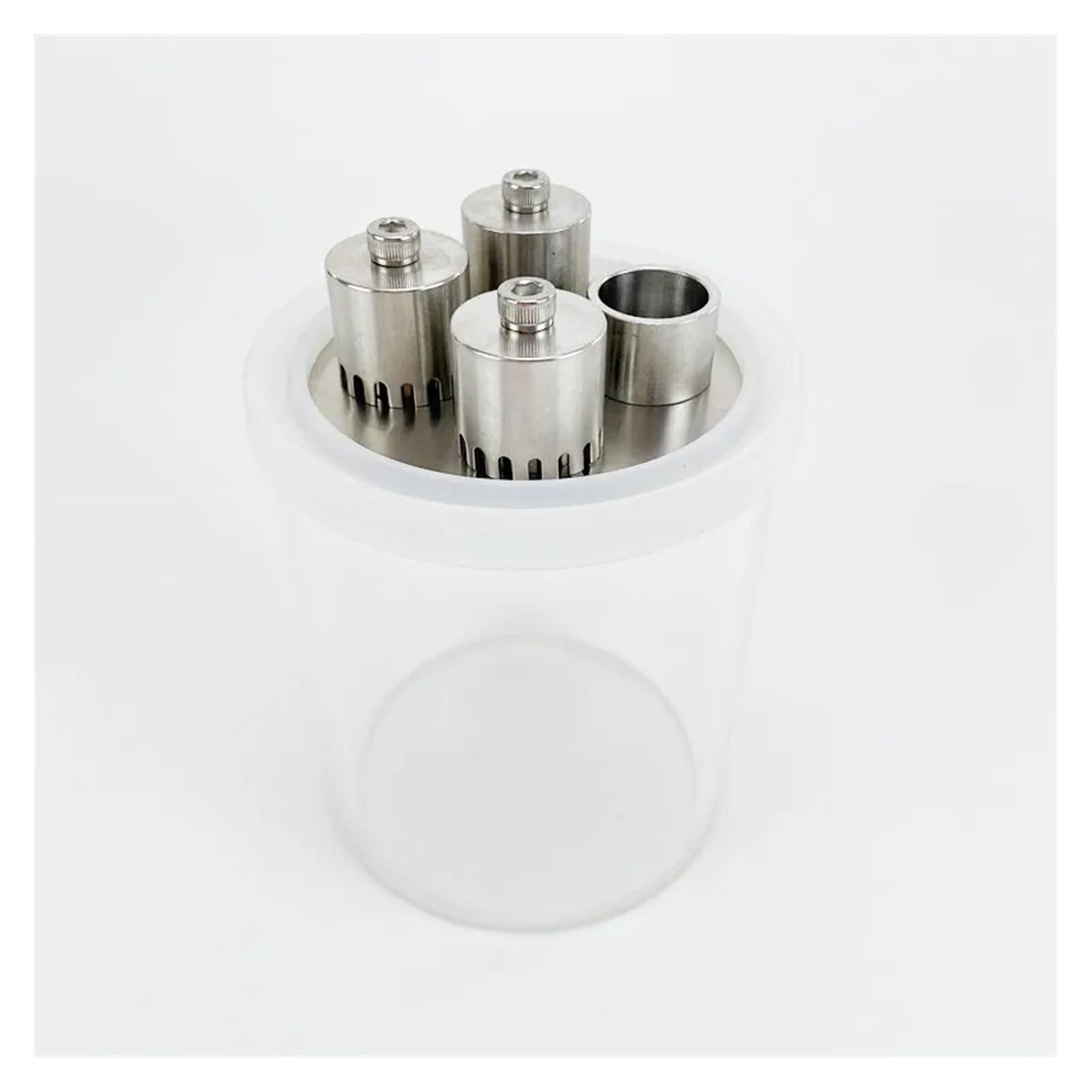 Juego de placa de burbuja de acero inoxidable 304 de 3" con columna de vidrio de borosilicato y junta for doble ranura for tarjeta