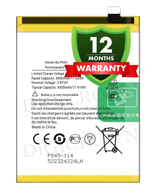 Image of Original BLP845 Battery Compatible for OnePlus Nord CE 5G - (4500mAh) - 1 Year Warranty DF7