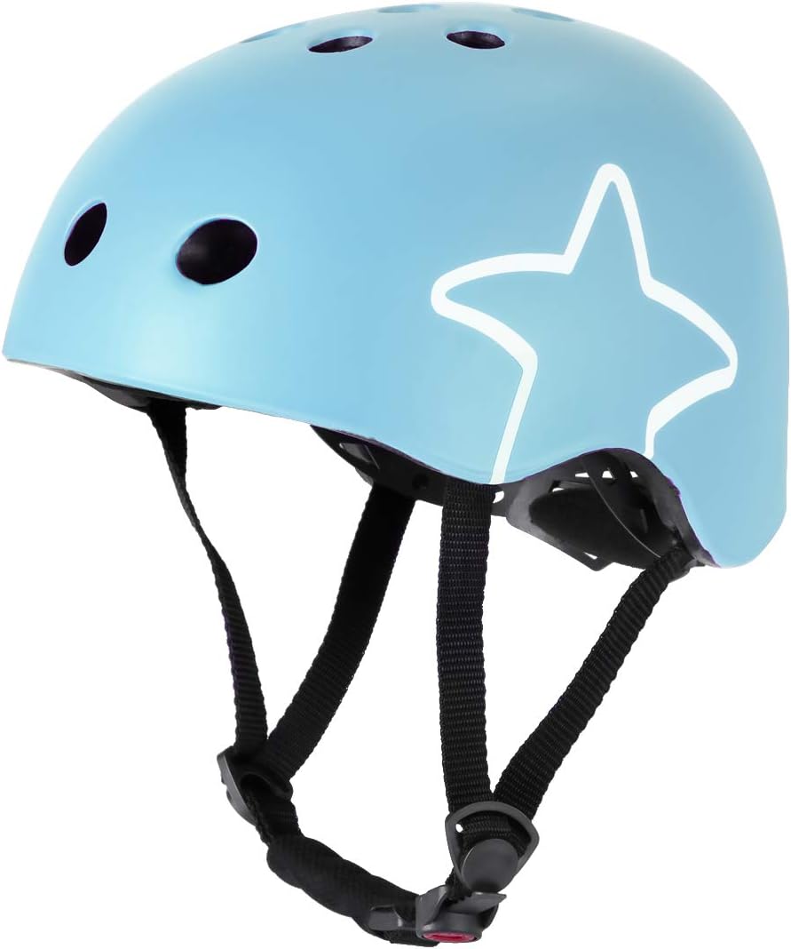 DRBIKE Starry Kids Bike Helmet Toddler Helmet for Ages 3-8 Boys Girls Adjustable Cycling Helmet Skateboard Helmet for Kids Outdoor Multi-Sport
