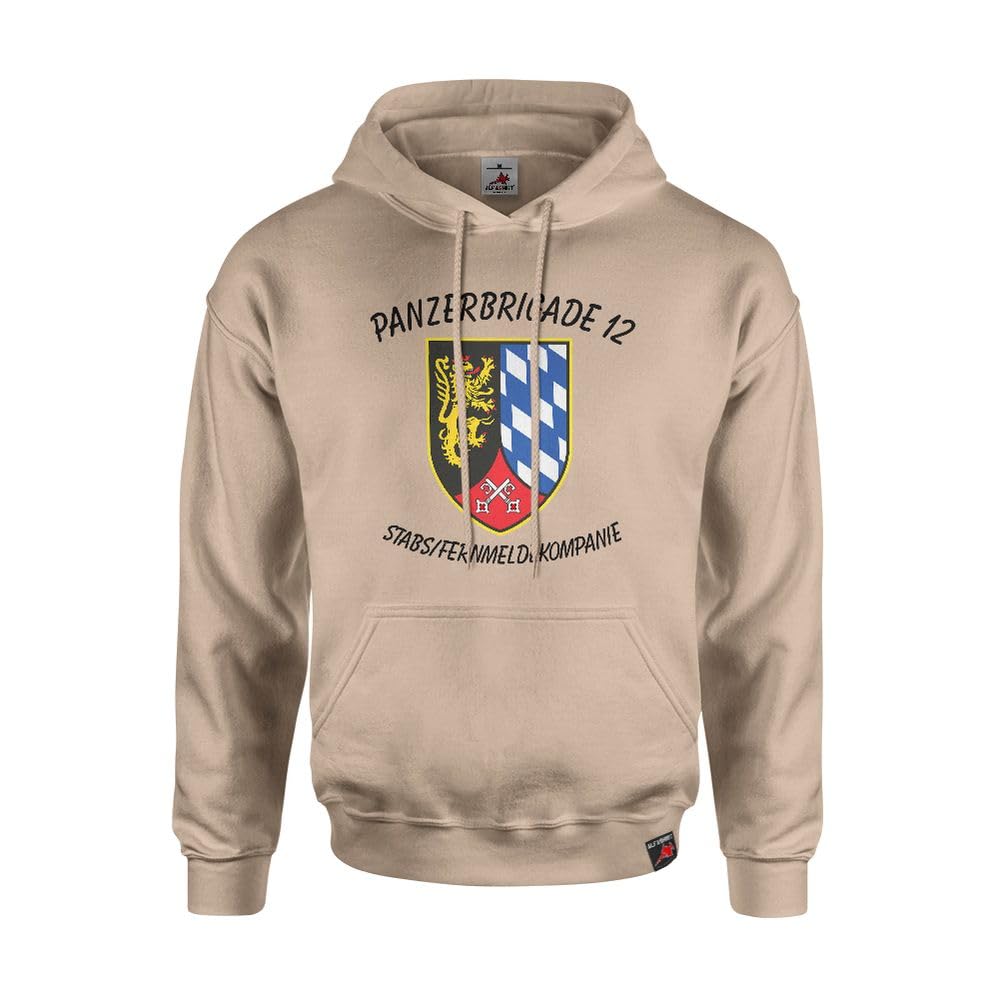 Sweat à capuche PzBrig 12 Bundeswehr Copytec - Pull militaire noir #45827