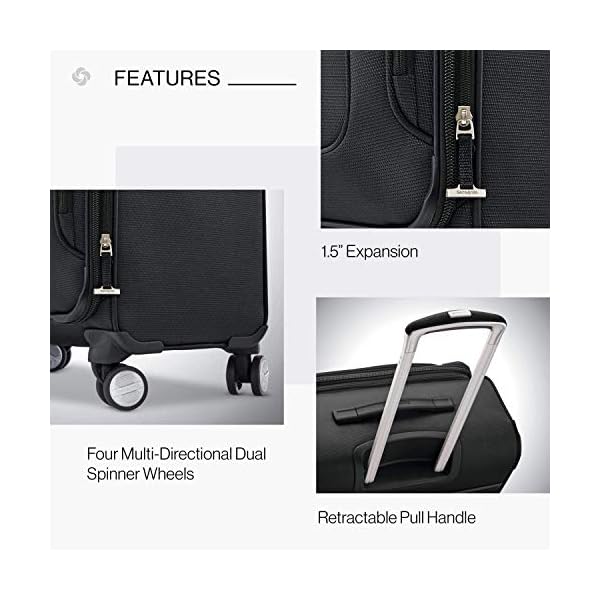 Samsonite Solyte DLX Softside Expandable Luggage with Spinner Wheels