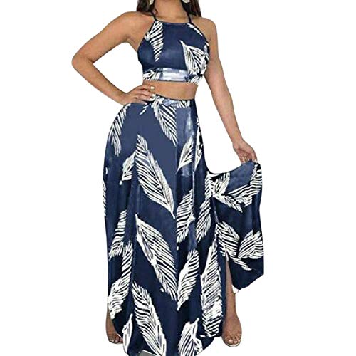 2020 Nuovo Design Moda Abito da Donna Set 2 Pezzi Floreale Crop Top + Gonna Beach Wear Abito Outfit Vacanza Lady Eleganti Abiti Outwear