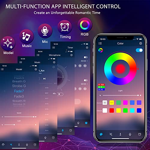 Image of Sunset lamp Projector, Sunset Projection lamp. 6W LED 180 Degree Rotating Wireless App Control and Remote Control Sunset Light with Multiple Colors, Sunset lamp Bedroom Decor, 16 Color Changing.