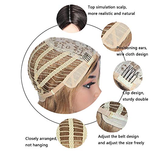 Perruque blonde cosplay à vagues de corps synthétiques volumineuses - 2