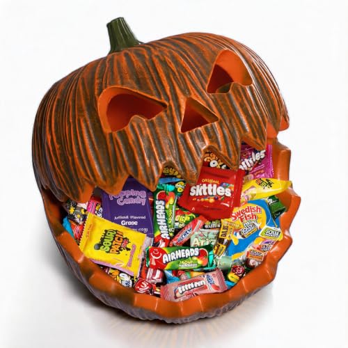 Large Halloween Candy Bowl Pumpkin Candy Dish...
