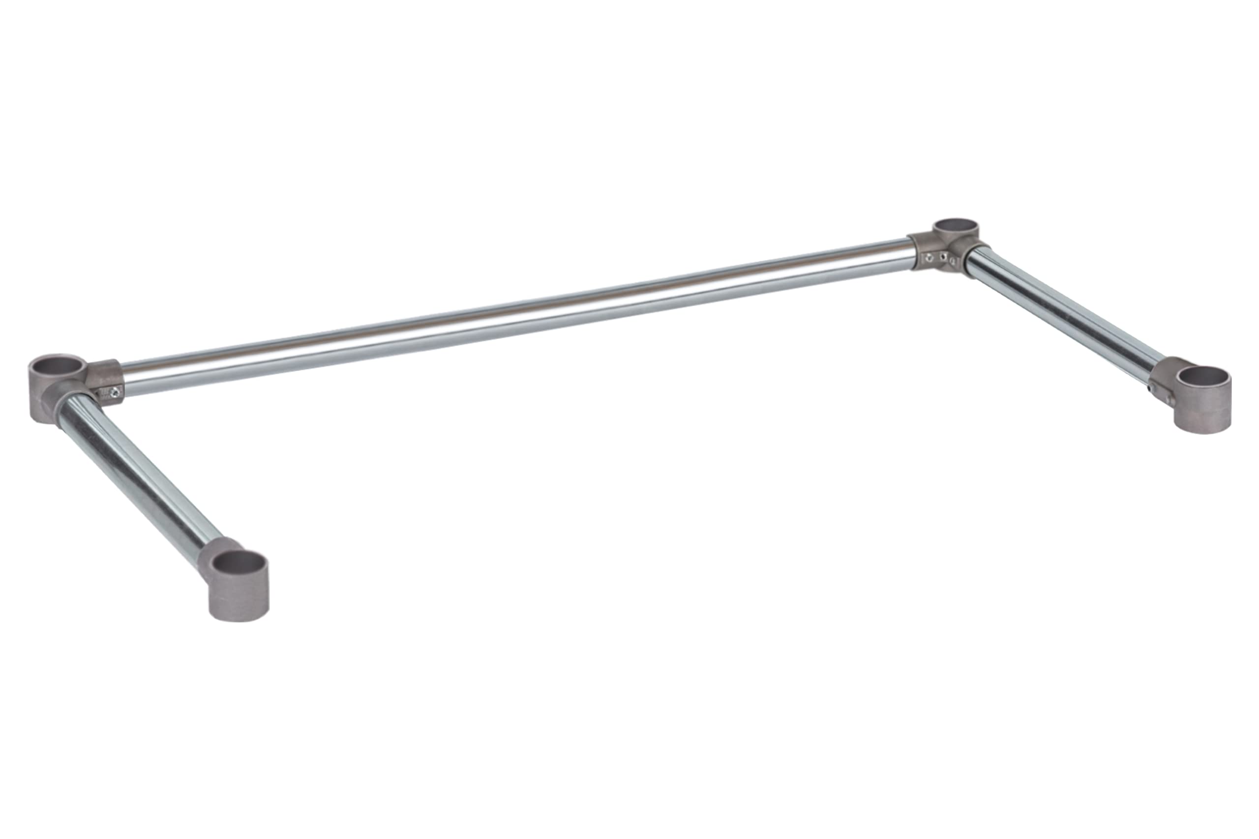 DuraSteel Open Base Work Table Bracing - 24 x 48 Inch Table Stabilizing Leg Cross Braces - Fits Commercial Food Prep Stainless Steel or Maple Wood Worktable