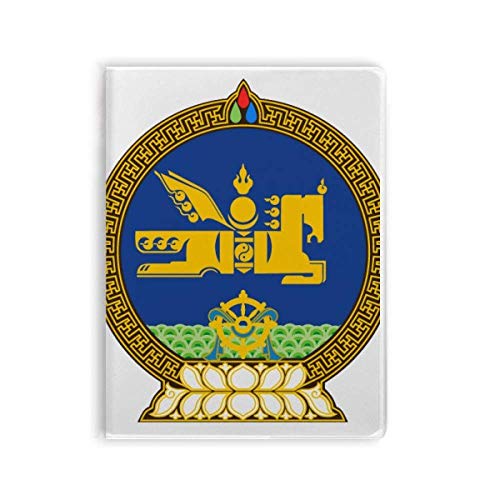 Journal intime avec emblème de Mongolie Art Déco à couverture souple, une idée cadeau inspirante