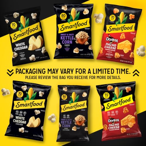 Image of Smartfood Popcorn, White Cheddar, Gluten Free, 9.75oz Party Size Bag
