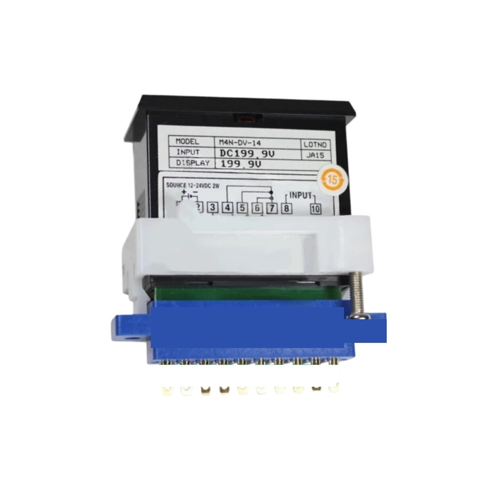 M4N-DA-13 Voltmètre de Table Digital : Instrument DC haute finition de format compact