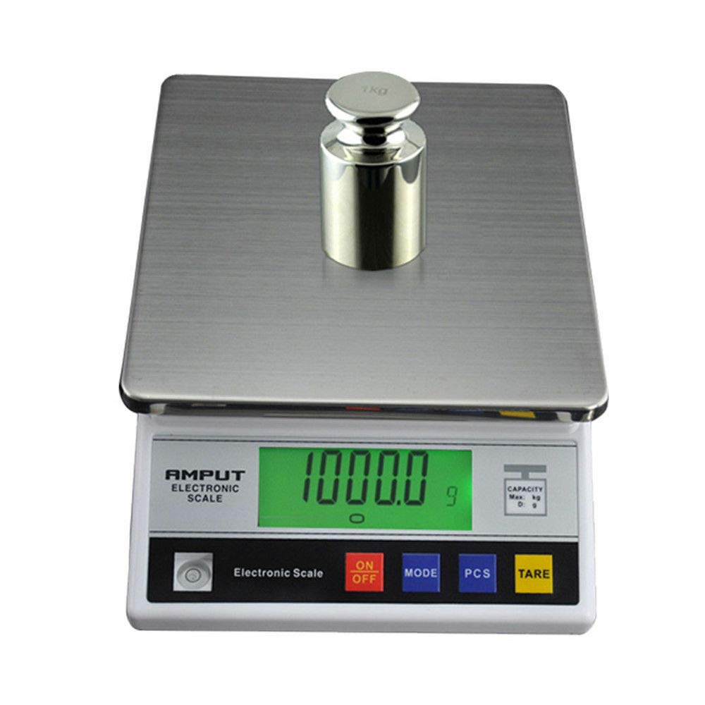Feinwaage Digitalwaage, 7500g/0.1g, 9V Präzisionswaage Goldwaage Elektronische Oberschalige Laborwaagen Digital-Waage