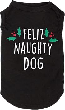 Christmas Dog Shirts for Pet Clothes Soft Breathable Puppy Shirts Printed Pet T-Shirt Puppy Dog Christmas Cosplay Xmas Pet Apparel for Small Medium Large Dogs and Cats X-Small, Black