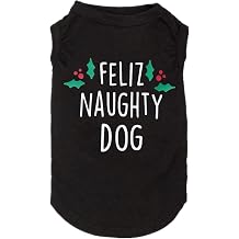 Christmas Dog Shirts for Pet Clothes Soft Breathable Puppy Shirts Printed Pet T-Shirt Puppy Dog Christmas Cosplay Xmas Pet Apparel for Small Medium Large Dogs and Cats Large, Black