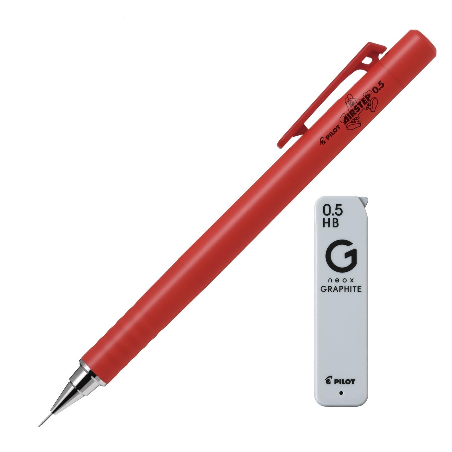 Amazon.co.jp: PILOT シャープペンシル エアステップ 0.5mm ケチャップ