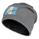 Unisex Guatemala National Flag Print Fleece Hat Winter Running Hat Outdoor Cold Weather Cap Thickened Knit Beanie Elastic Soft Windproof Ear Protection Elastic Fabric Locks In Heat