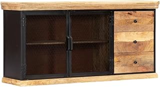 Tomostar Buffet Cuisine, Buffet Bas Meuble de Rangement Salon 150x40x75 cm Bois de manguier Solide