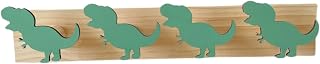SUPVOX Nordic Style Wall Hook Coat Rack Green Dinosaur Multi-Hook Towel Hanger for Home Office Bedroom Storage