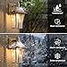 Hemali Waterproof Brass Outdoor Wall Lanterns (2-Pack) - E26 Socket & Glass Shade Exterior Wall-Mounted Lights, Rustproof Modern Sconces for Front Door, Porch, Yard & Entryway