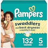 Pampers Baby Diapers - Swaddlers - Size 5, 132 Count, Ultra Absorbent Disposable Infant Diaper