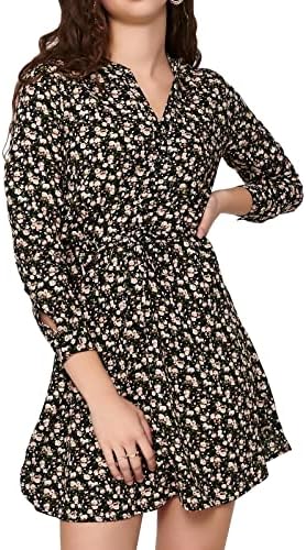 Only Vestido de Mujer 15200543, Black/AOP: Sarah Ditsy Flower, S