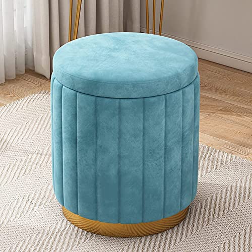 Pouf repose-pieds velours S3YT8U idéal pour optimiser le rangement du salon