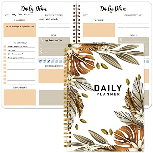 Simplified Daily Planner - To Do List Notebook Easily Organizes Your Daily Meals And Boosts Productivity, The Perfect Journal Planner and Office Supplies For ADHD, 52 Sheets, 5.5” x 8” thumbnail