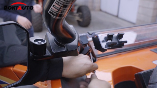 Amazon.com: POKIAUTO Flip Up Windshield for CFMOTO ZFORCE 950, 3