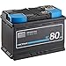 Produktbild ECTIVE AGM Batterie SC80-12V, 80Ah, wartungsfrei - Semi Cycle VRLA Versorgungsbatterie, Solarbatterie, Bootsbatterie, Starterbatterie, Blei Akku für Wohnmobil, Wohnwagen, Camper