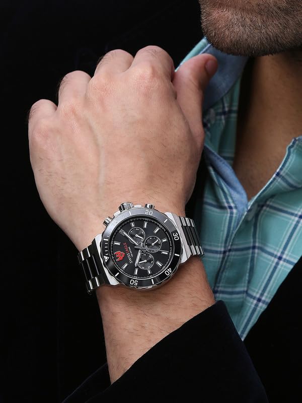 Image of Swiss Eagle Analog Stylish Watch for Men Water Resistant Fashion Watch Round Shape with 3 Hand Mechanism Wrist Watch to Compliment Your Look /Ideal Gift for Male