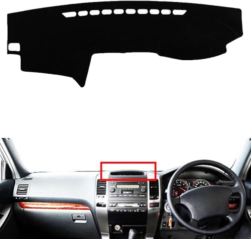 Funda para salpicadero Land Cruiser Prado J120 2003-2009 RHD, cubierta antiarañazos, cubierta de salpicadero interior, piezas de automóvil