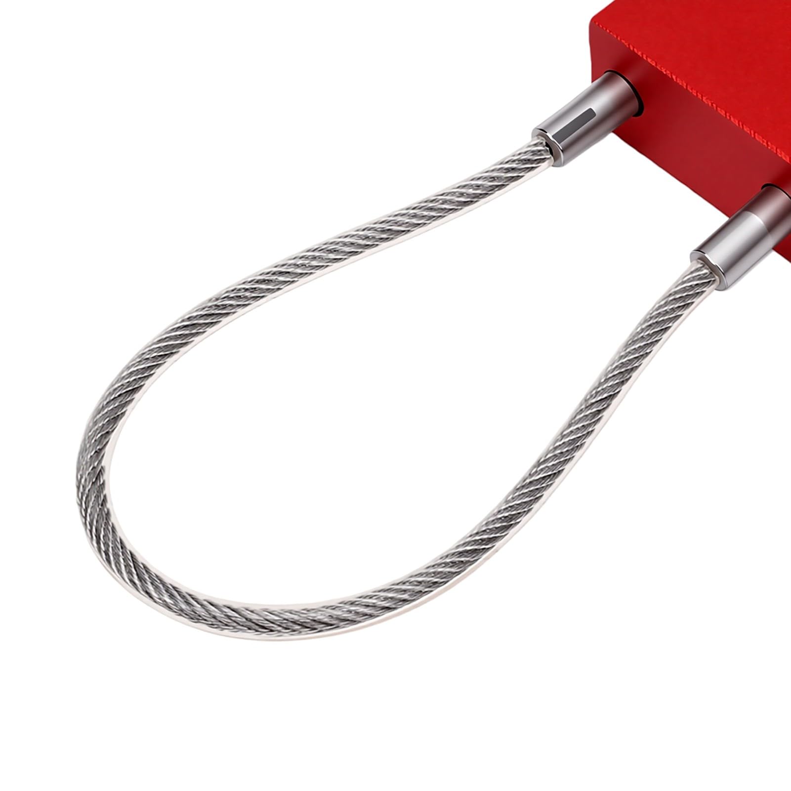 Hyuduo Zestaw Kłódek Kablowych Lockout Tagout z Regulowanym Kablem