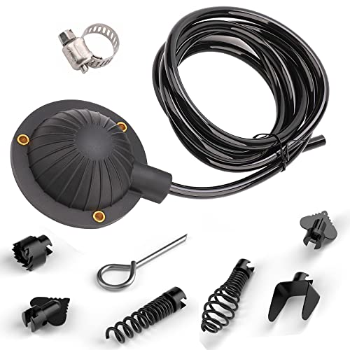 7Pcs Drain Cleaner Combination Cutter Head 16Mm+ Feiton Air Foot Pedal Switch For Air- Activated Drain Cleaning Machines, With 8' Long Hose For Ridgid K-400, K-380, K-3800, K750, K-7500, General, Spar #TOP10