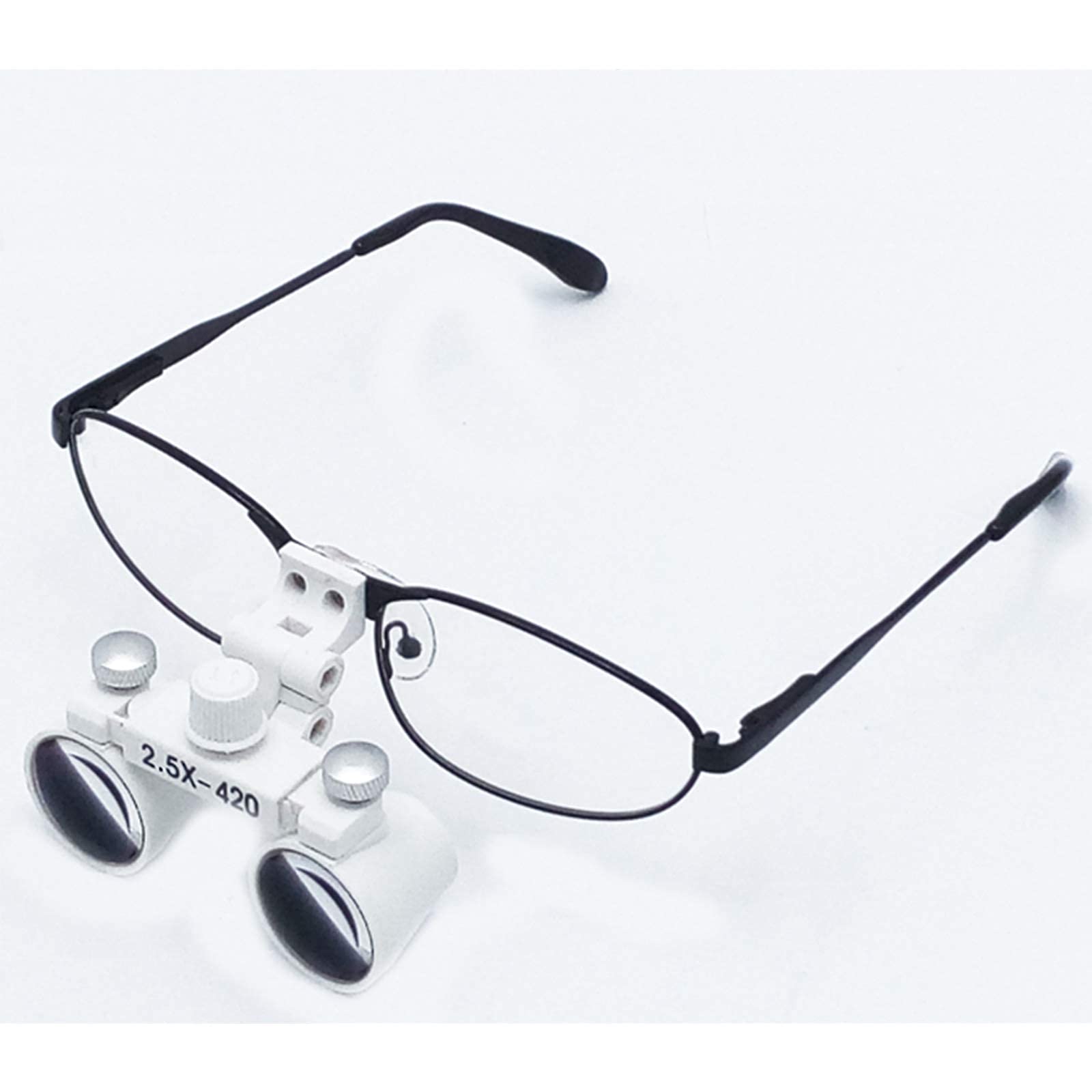 asdchZen Magnifying Glasses Dental Loupes,Magnifying Glass,Surgical Magnifier Loupe 2.5X Lens Dental Surgery Working Distance 420Mm Beauty Comes