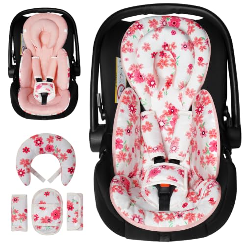 Infant Car Seat Insert for Baby Head Body Support - image 1