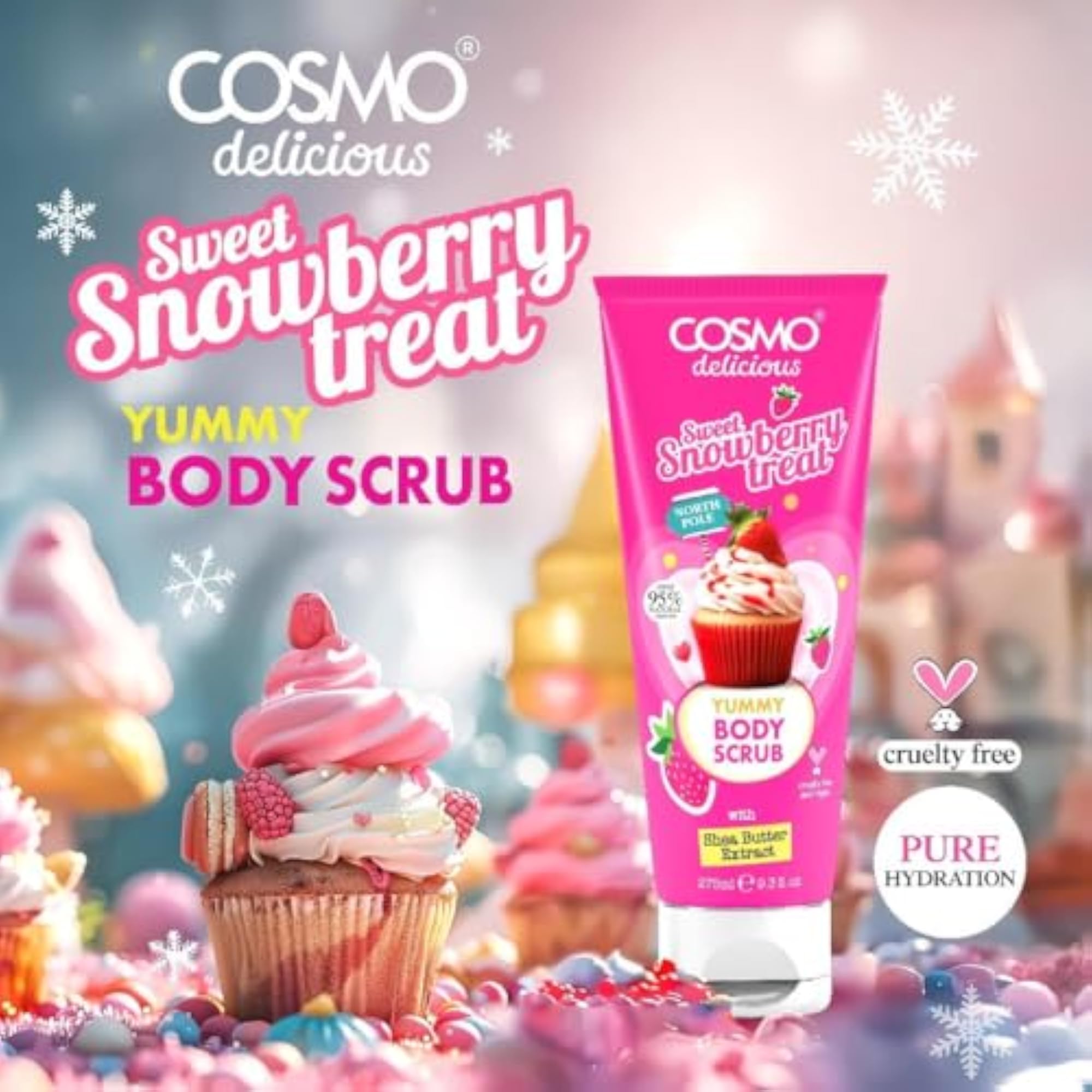 Sweet Snowberry Body Scrub for Men & Women